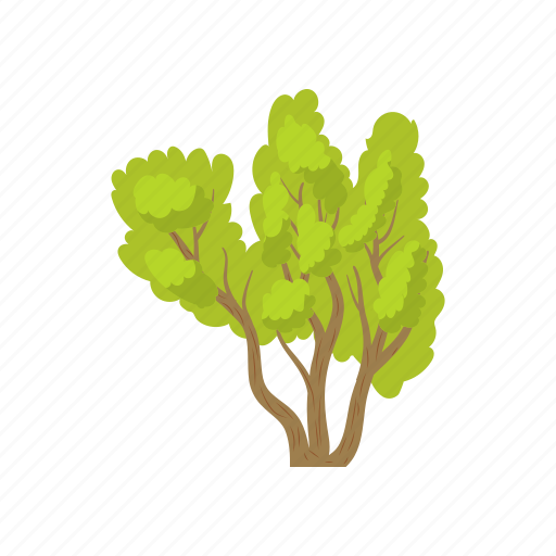 Cartoon, environment, green, multi, nature, stemmed, tree icon - Download on Iconfinder