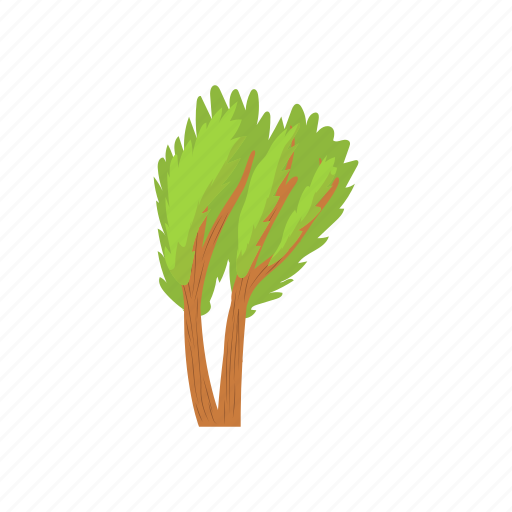 Cartoon, environment, green, multi, nature, stemmed, tree icon - Download on Iconfinder