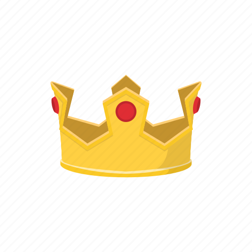 Cartoon, golden, crown, king, queen, royal, ruby icon - Download on Iconfinder