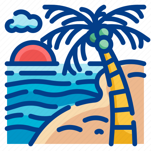 Beach, vacation, summer, sea, sun icon - Download on Iconfinder