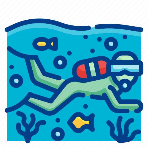 Scuba, diving, snorkeling, adventure, sports icon - Download on Iconfinder