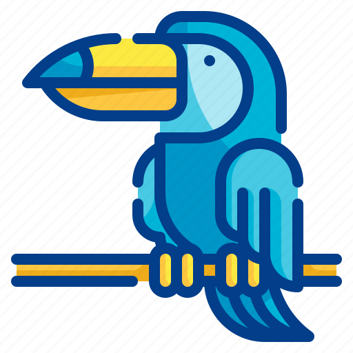 Toucan, bird, animal, beak, wings icon - Download on Iconfinder