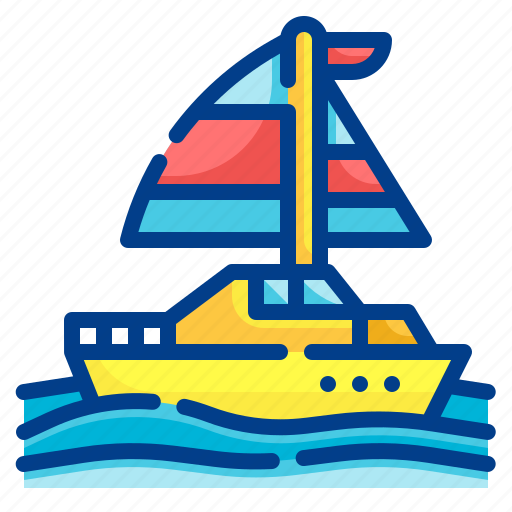 Yacht, boat, transport, ship, sailing icon - Download on Iconfinder