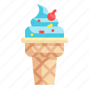 ice, cream, dessert, sweet, summertime