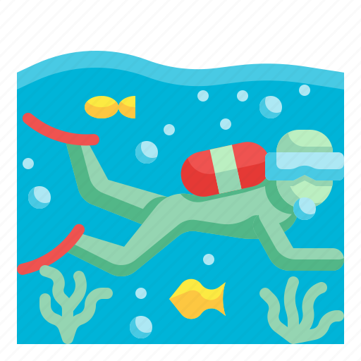 Scuba, diving, snorkeling, adventure, sports icon - Download on Iconfinder