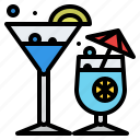 cocktails, drinks, summer, tropical