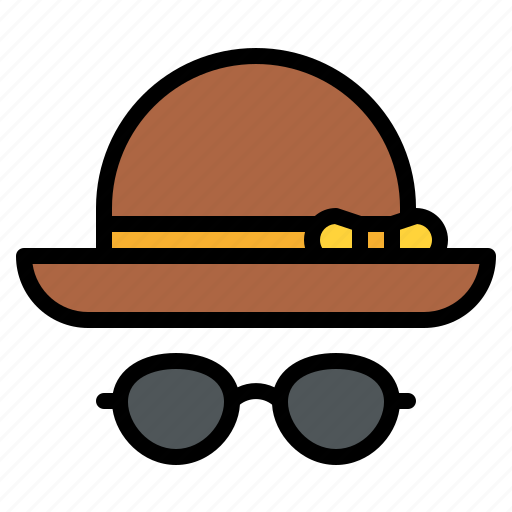 Hat, sun, glasses, fashion, accessories icon - Download on Iconfinder