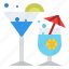 cocktails, drinks, summer, tropical 