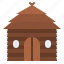 hut, bungalow, house, jungle 