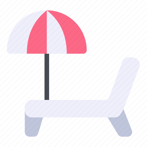 Beach, chair, cruise, deck, umbrella icon - Download on Iconfinder