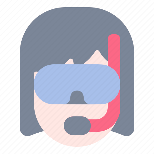 Dive, mask, people, sea, snorkeling, underwater, woman icon - Download on Iconfinder