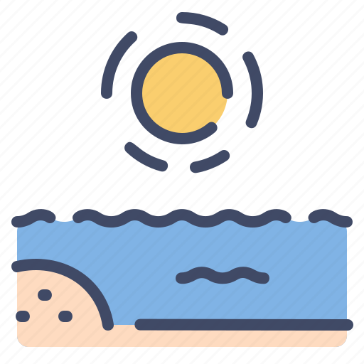 Beach, holiday, ocean, sea, summer, sun, vacation icon - Download on Iconfinder