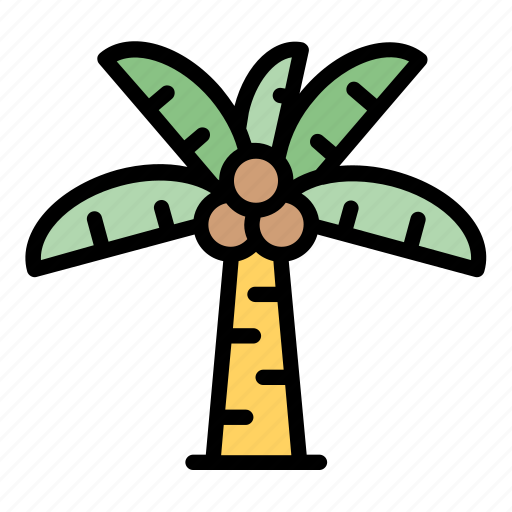 Tropical, coconut, tree, beach, summer icon - Download on Iconfinder