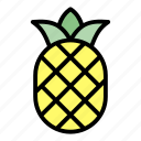 tropical, pineapple, fruit, healthy, summer