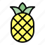 tropical, pineapple, fruit, healthy, summer 