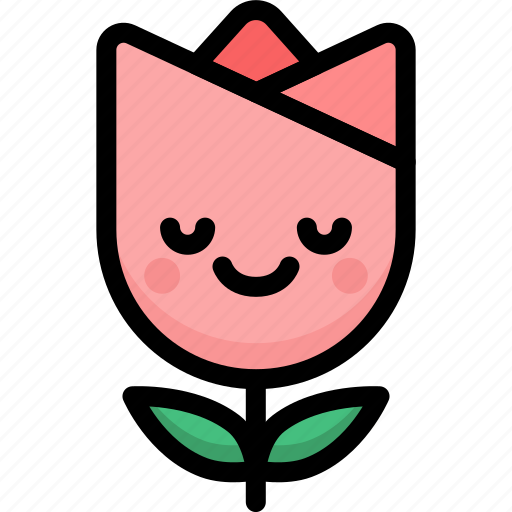 Emoji, emotion, expression, face, feeling, peace, tulip icon - Download on Iconfinder