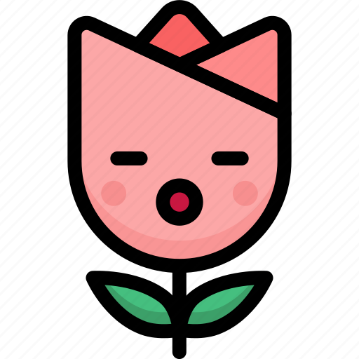 Emoji, emotion, expression, face, feeling, sleeping, tulip icon - Download on Iconfinder