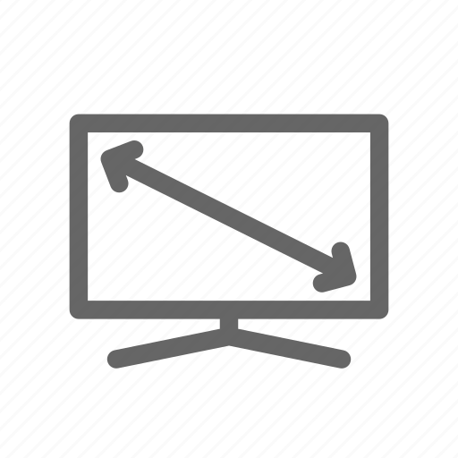 Diagonal, display, television, tv, wide icon - Download on Iconfinder