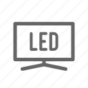 led, smart, television, tv, wide