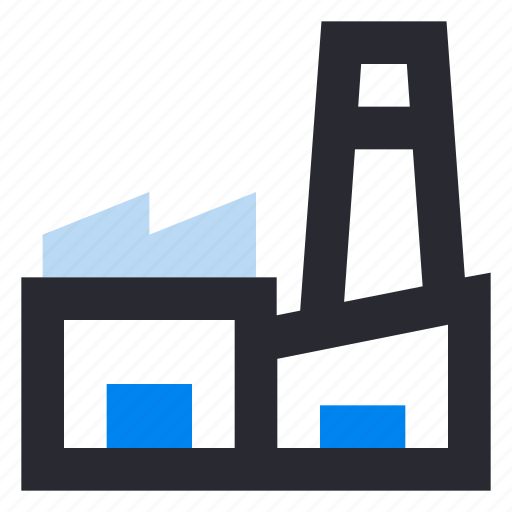 Manufacturing, industry, factory, building, production, business icon - Download on Iconfinder