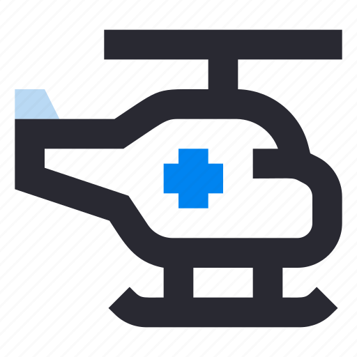 Medical, hospital, healthcare, helicopter, emergency, transport, flight icon - Download on Iconfinder