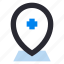 medical, hospital, healthcare, location, medical center, pin, map 