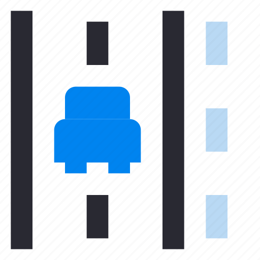 Public transportation, transport, bus lane, route, school bus, vehicle icon - Download on Iconfinder