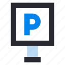 public transportation, transport, parking, sign, parking lot