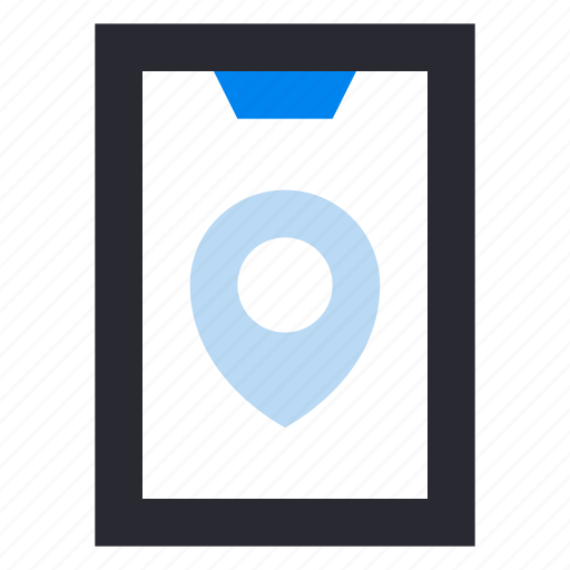 Public transportation, transport, smartphone pin, map, gps, mobile, location icon - Download on Iconfinder
