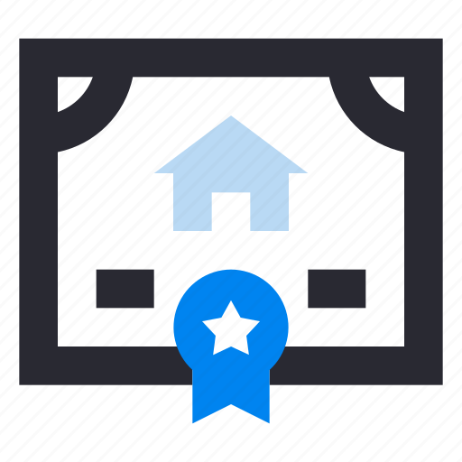 Real estate, house, property, certificate, contract, document, agreement icon - Download on Iconfinder