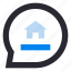 house, property, real estate, bulb, sign, app 