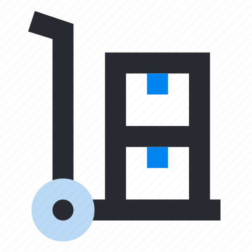 Real estate, house, property, trolley, warehouse, box icon - Download on Iconfinder