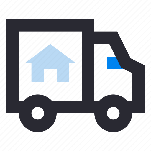 Real estate, house, property, truck, transportation, home, moving icon - Download on Iconfinder