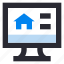 real estate, house, property, monitor, computer, website, app 