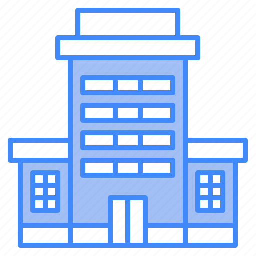 Building, flats, office, block, residential icon - Download on Iconfinder