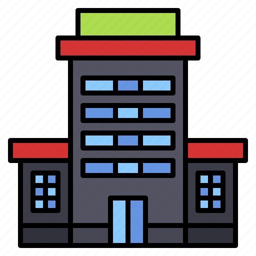 Building, flats, office, block, residential icon - Download on Iconfinder