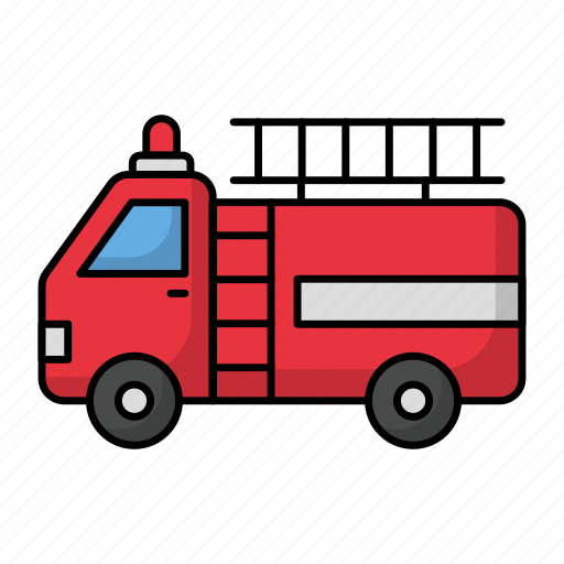 Fire engine, fire lorry, fire truck, road vehicle icon - Download on Iconfinder