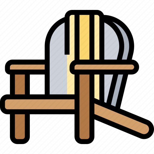Adirondack, chair, furniture, garden, outdoors icon - Download on Iconfinder