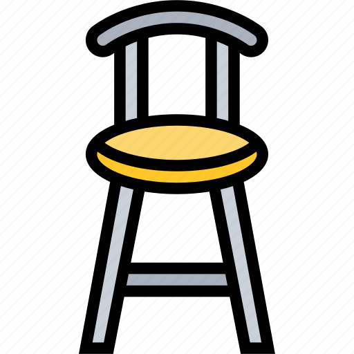 Stool, chair, furniture, bar, interior icon - Download on Iconfinder