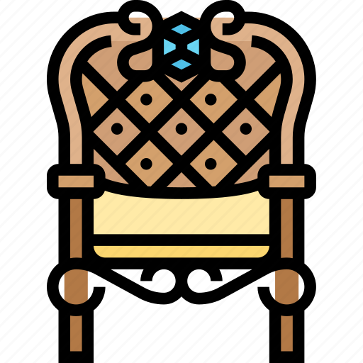 Throne, king, royal, furniture, vintage icon - Download on Iconfinder
