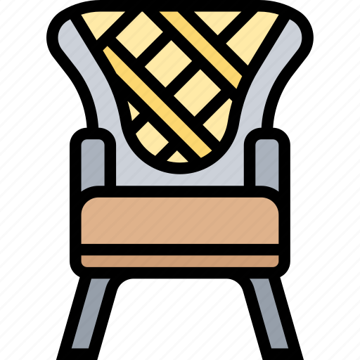 Wing, chair, armchair, couch, furnishing icon - Download on Iconfinder