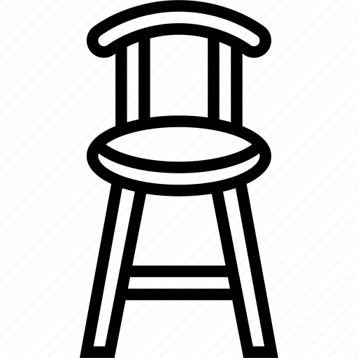 Stool, chair, furniture, bar, interior icon - Download on Iconfinder