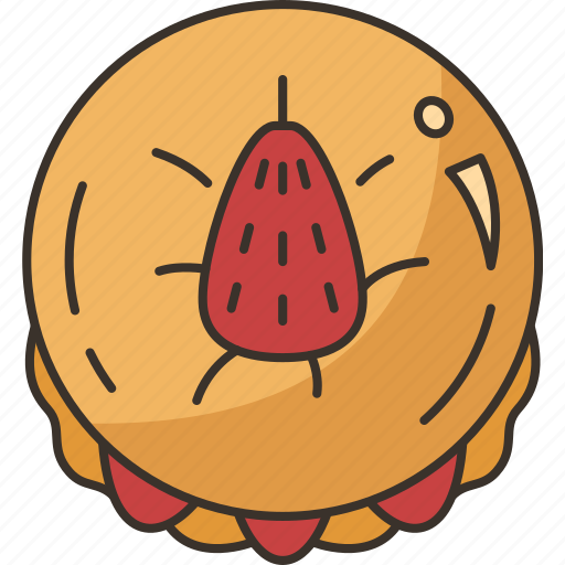 Donut, fruit, filled, bakery, pastry icon - Download on Iconfinder