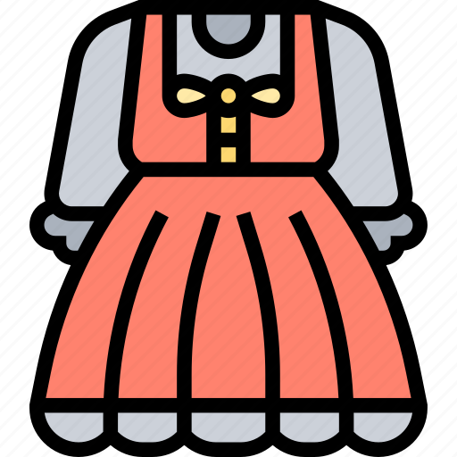 Dress, peasant, sleeves, women, apparel icon - Download on Iconfinder