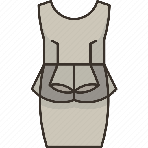 Dress, peplum, female, costume, couture icon - Download on Iconfinder