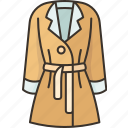 dress, shirt, long, coat, outerwear