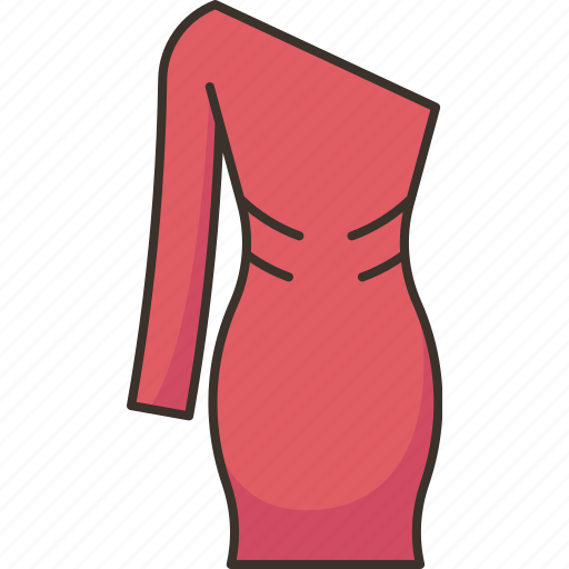 Dress, single, shoulder, fashion, elegance icon - Download on Iconfinder