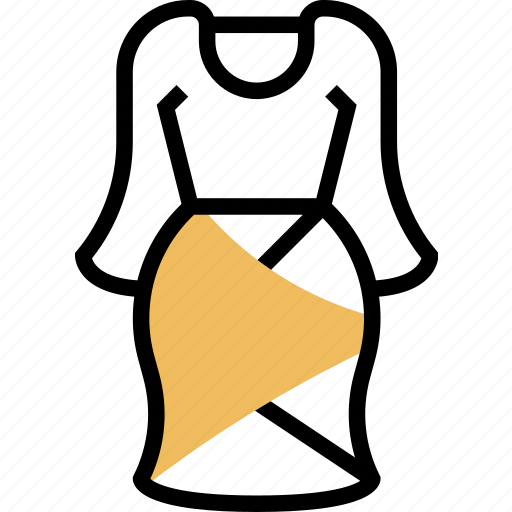 Dress, sheath, formal, women, fashion icon - Download on Iconfinder