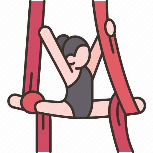 Rope, gymnast, flexibility, strength, exercise icon - Download on Iconfinder