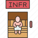 sauna, infrared, light, heat, therapy